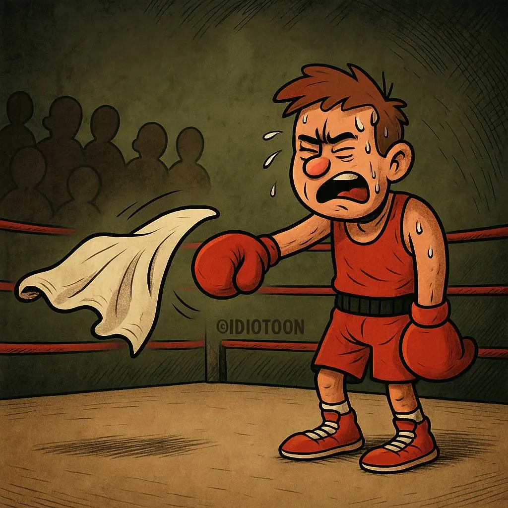 Throw in the towel meaning